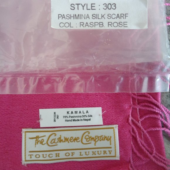 The Cashmere Company Accessories - The Cashmere Company Pashmina Silk Scarf Shawl